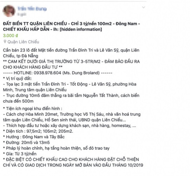 Phạt 10 triệu đồng người phụ nữ rao bán 23 lô đất trên facebook sai sự thật Phat 10 trieu dong nguoi phu nu rao ban 23 lo dat tren facebook sai su that