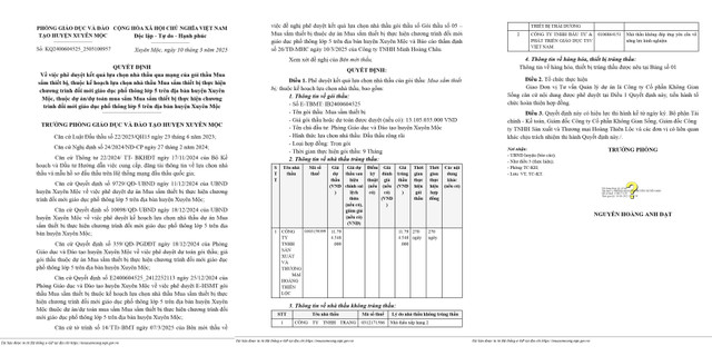 Một ngày trúng 02 gói thầu, Cty Hoàng Thiên Lộc năng lực ra sao? Mot ngay trung 02 goi thau, Cty Hoang Thien Loc nang luc ra sao?