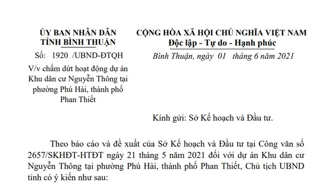 Bình Thuận thu hồi khu dân cư hơn 37 ha ở TP Phan Thiết Binh Thuan thu hoi khu dan cu hon 37 ha o TP Phan Thiet