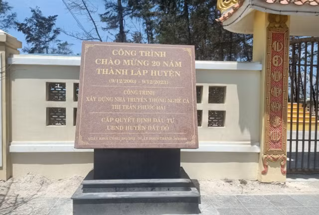 BR-VT: Can canh Nha truyen thong nghe ca hon 12 ty tai Phuoc Hai