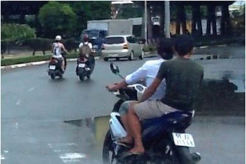 Thiếu úy công an bị cướp xe, quân phục Thieu uy cong an bi cuop xe, quan phuc