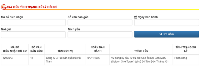 Doanh nghiệp có vốn điều lệ 300 triệu đồng muốn hồi sinh cao ốc Saigon One Tower Doanh nghiep co von dieu le 300 trieu dong muon hoi sinh cao oc Saigon One Tower