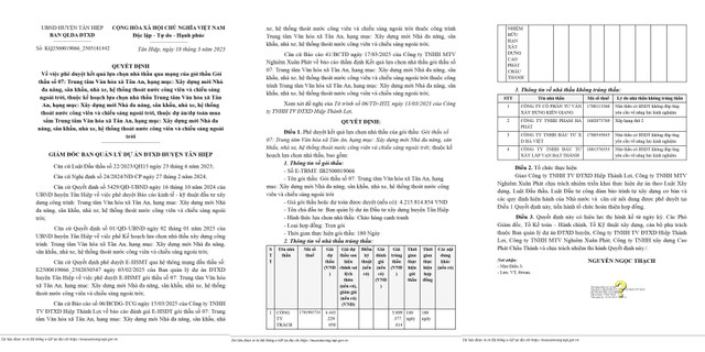 Kien Giang: Goi thau nang cap Trung tam van hoa xa Tan An da co chu