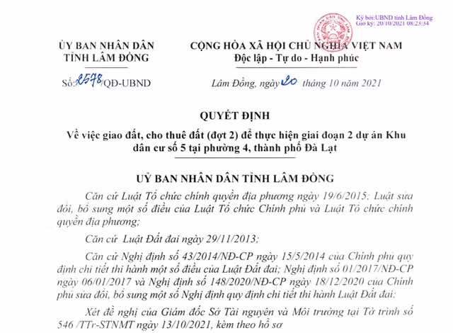 Lam Dong giao dat lam du an khu do thi quy mo hon 37 ha