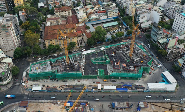 Vụ cao ốc khu tứ giác Bến Thành ảnh hưởng đến Bảo tàng Mỹ thuật: TP HCM yêu cầu Saigon Glory khắc phục khẩn cấp Vu cao oc khu tu giac Ben Thanh anh huong den Bao tang My thuat: TP HCM yeu cau Saigon Glory khac phuc khan cap