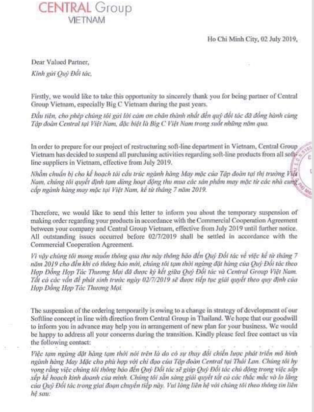 Big C bất ngờ dừng nhập hàng may mặc Việt, hàng trăm doanh nghiệp tập trung phản đối Big C bat ngo dung nhap hang may mac Viet, hang tram doanh nghiep tap trung phan doi