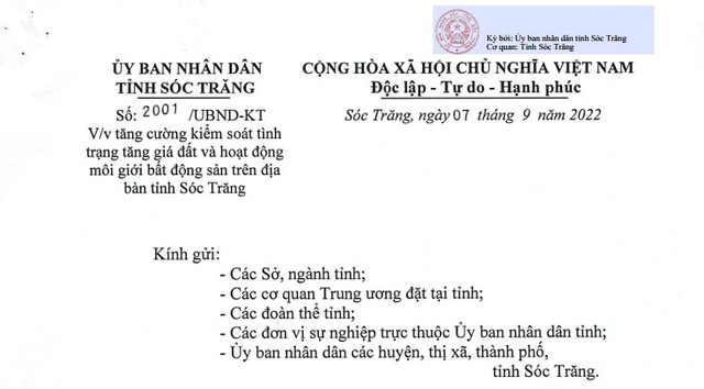 Sóc Trăng: Ngăn chặn hoạt động mua bán đất không đúng quy định pháp luật Soc Trang: Ngan chan hoat dong mua ban dat khong dung quy dinh phap luat