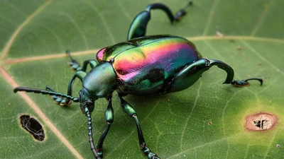 Khám phá bọ ánh kim chân ếch: sinh vật lạ trong rừng nhiệt đới