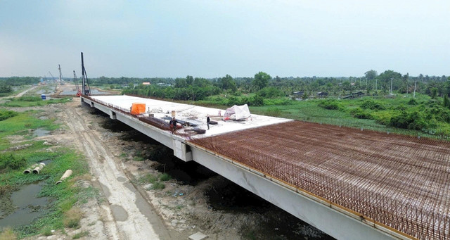 Dự án Vành đai 3 đang được các nhà thầu tăng tốc thi công.