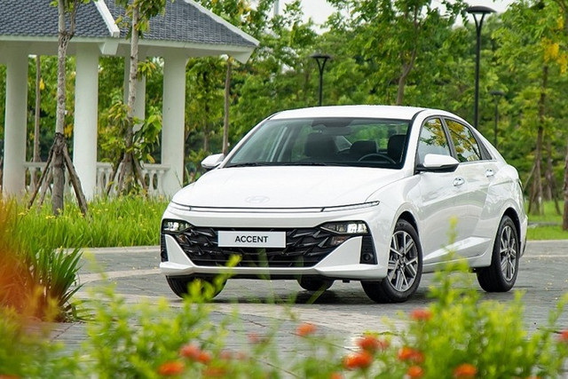 Hyundai Accent với thế hệ hoàn toàn mới ra mắt giữa năm 2025 cũng ghi nhận đà tăng trưởng ấn tượng 50%, đạt 609 xe.