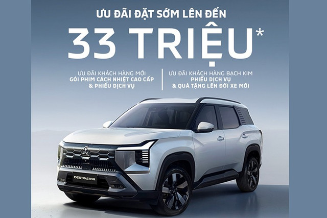 Mitsubishi Destinator nhận cọc tại Việt Nam, ưu đãi tới 33 triệu đồng. 1.jpg