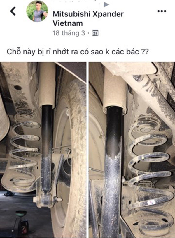 Mitsubishi Xpander lại bị khách Việt "tố" chảy dầu - Hình 2 Mitsubishi Xpander lai bi khach Viet