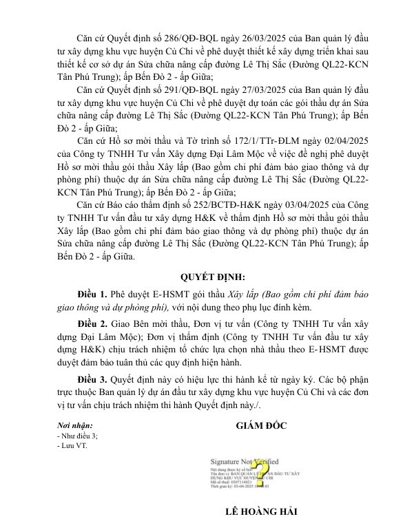 TP HCM: Gần 25 tỷ sửa chữa nâng cấp đường Lê Thị Sắc - Hình 2 TP HCM: Gan 25 ty sua chua nang cap duong Le Thi Sac-Hinh-2