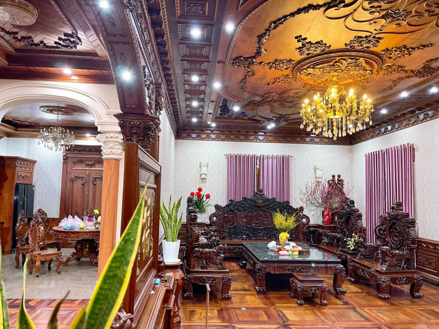 Ấn tượng biệt thự dát toàn gỗ quý của đại gia Kinh Bắc - Hình 6 An tuong biet thu dat toan go quy cua dai gia Kinh Bac-Hinh-6
