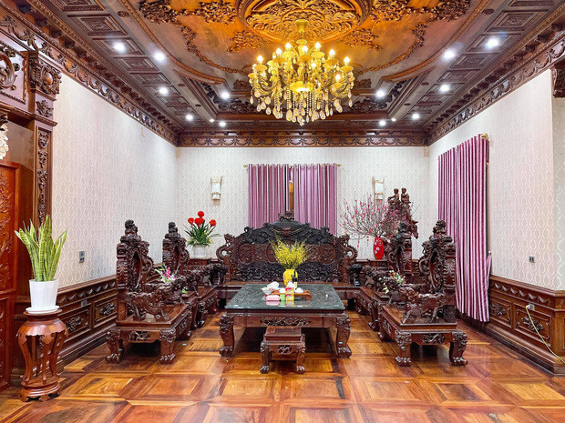Ấn tượng biệt thự dát toàn gỗ quý của đại gia Kinh Bắc - Hình 4 An tuong biet thu dat toan go quy cua dai gia Kinh Bac-Hinh-4