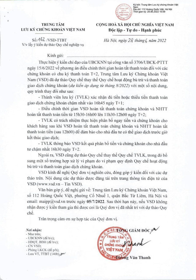 Nhà đầu tư sắp được rút ngắn thời gian giao dịch cổ phiếu trong phiên chiều T+2 Nha dau tu sap duoc rut ngan thoi gian giao dich co phieu trong phien chieu T+2