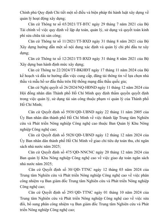 Mời thầu 3 gói xây lắp tại TT Nghiên cứu và Phát triển Nông nghiệp Công nghệ cao - Hình 2 Moi thau 3 goi xay lap tai TT Nghien cuu va Phat trien Nong nghiep Cong nghe cao-Hinh-2