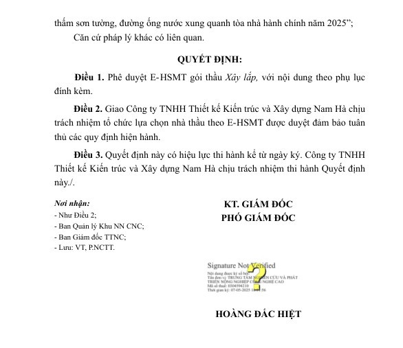 Mời thầu 3 gói xây lắp tại TT Nghiên cứu và Phát triển Nông nghiệp Công nghệ cao - Hình 4 Moi thau 3 goi xay lap tai TT Nghien cuu va Phat trien Nong nghiep Cong nghe cao-Hinh-4
