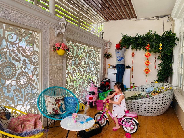 Ngắm biệt thự ngập tràn sắc Tết của ca sĩ Vy Oanh - Hình 9 Ngam biet thu ngap tran sac Tet cua ca si Vy Oanh-Hinh-9