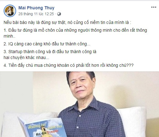 Mai Phương Thuý nói vụ đại gia chi 600 tỷ vào Cocobay: Tiền đấy mua chứng khoán có phải tốt hơn không Mai Phuong Thuy noi vu dai gia chi 600 ty vao Cocobay: Tien day mua chung khoan co phai tot hon khong