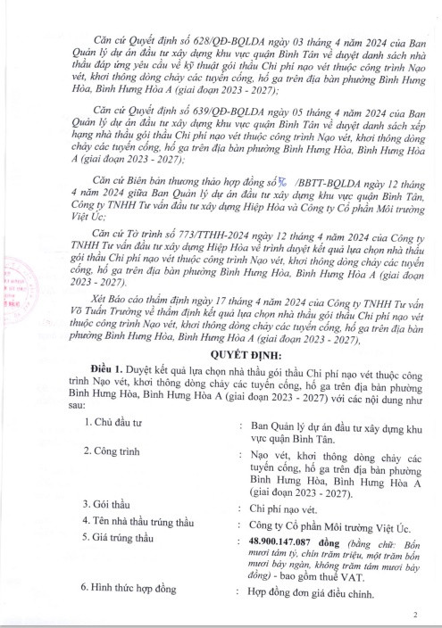 Công ty Môi trường Việt Úc trúng gói thầu gần 49 tỷ đồng ở TP HCM - Hình 2 Cong ty Moi truong Viet Uc trung goi thau gan 49 ty dong o TP HCM-Hinh-2