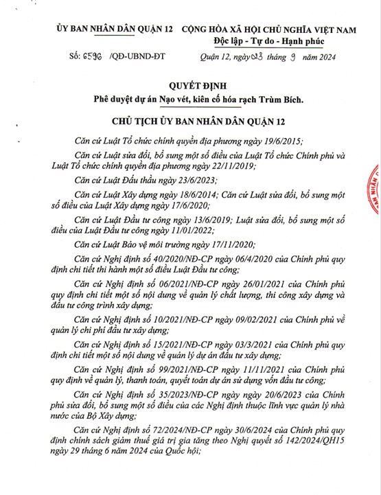 Q12 tim nha thau nao vet, kien co hoa rach Trum Bich, Cau Kinh