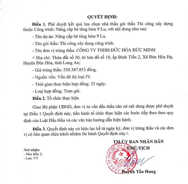 Long An: Đức Hòa Đức Minh trúng gói thầu hệ thống thoát nước hơn 4,8 tỷ - Hình 5 Long An: Duc Hoa Duc Minh trung goi thau he thong thoat nuoc hon 4,8 ty-Hinh-5