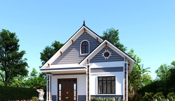 10 mẫu nhà cấp 4 nông thôn tuyệt đẹp chi phí dưới 500 triệu đồng - Hình 10 10 mau nha cap 4 nong thon tuyet dep chi phi duoi 500 trieu dong-Hinh-10