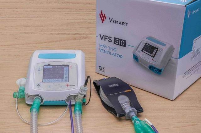Máy thở Vsmart chính thức được cấp số lưu hành May tho Vsmart chinh thuc duoc cap so luu hanh