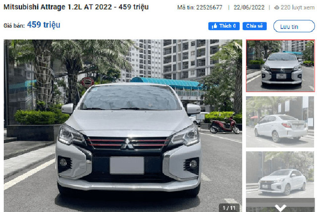 Cận cảnh Mitsubishi Attrage biển số đẹp giá chỉ 459 triệu tại Hà Nội - Hình 2 Can canh Mitsubishi Attrage bien so dep gia chi 459 trieu tai Ha Noi-Hinh-2