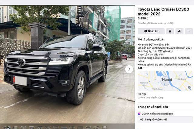 Toyota Land Cruiser LC300 chạy chán hô bán 5,3 tỷ - Hình 2 Toyota Land Cruiser LC300 chay chan ho ban 5,3 ty-Hinh-2