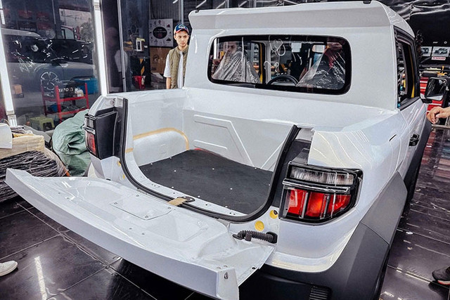 VinFast VF3 độ bán tải đặc biệt chưa đến 100 triệu hút dân chơi - Hình 7 VinFast VF3 do ban tai dac biet chua den 100 trieu hut dan choi-Hinh-7