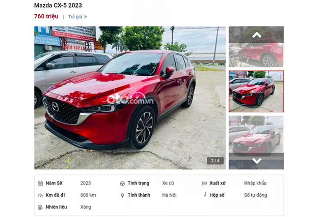 Mazda CX-5 2023 chạy lướt bán chỉ hơn 700 triệu đồng - Hình 3 Mazda CX-5 2023 chay luot ban chi hon 700 trieu dong-Hinh-3