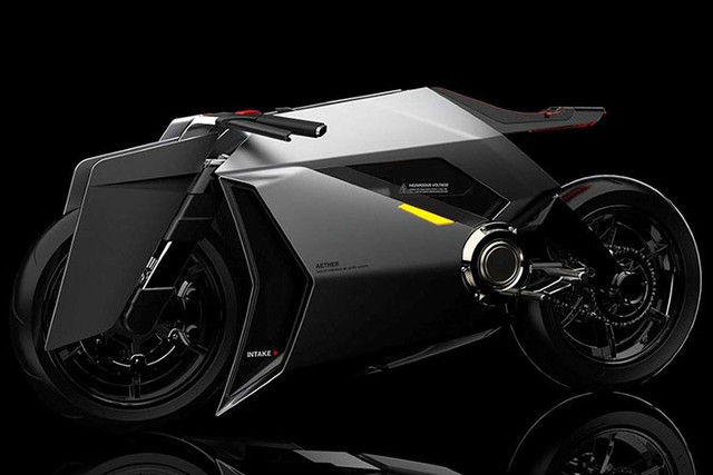 Xe môtô điện Aether có thể lọc bụi mịn và sạc không dây Xe moto dien Aether co the loc bui min va sac khong day