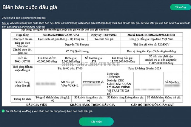 Trúng 2 biển số ô tô hơn 45 tỷ đồng, đại gia Thanh Hóa có 'bỏ chạy'? - Hình 5 Trung 2 bien so o to hon 45 ty dong, dai gia Thanh Hoa co 'bo chay'?-Hinh-5