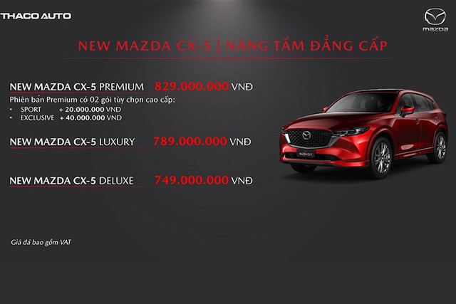 Mazda CX-5 2023 từ 749 triệu đồng - Hình 11 Mazda CX-5 2023 tu 749 trieu dong-Hinh-11