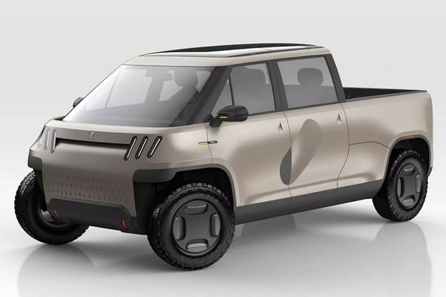 Cận cảnh chiếc xe bán tải thuần điện nhỏ nhất thế giới - Hình 6 Can canh chiec xe ban tai thuan dien nho nhat the gioi-Hinh-6