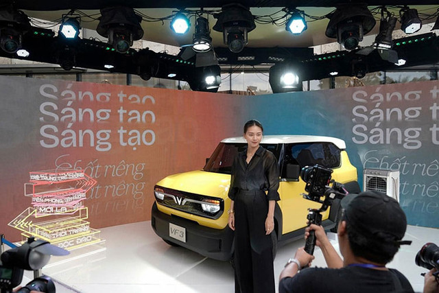 VF3 là tâm điểm Triển lãm VinFast - Vì tương lai xanh tại TP. HCM VF3 la tam diem Trien lam VinFast - Vi tuong lai xanh tai TP. HCM