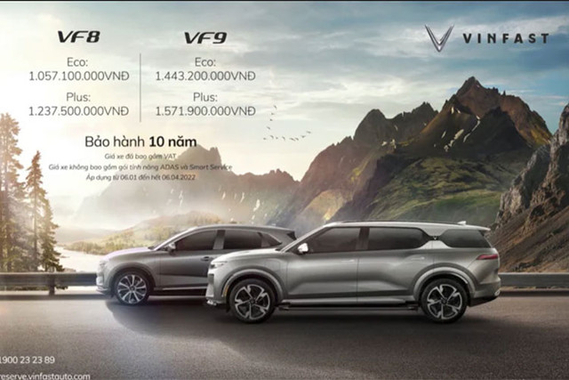 Khách đặt sớm VinFast VF8 và VF9 được giảm 250 triệu đồng - Hình 3 Khach dat som VinFast VF8 va VF9 duoc giam 250 trieu dong-Hinh-3