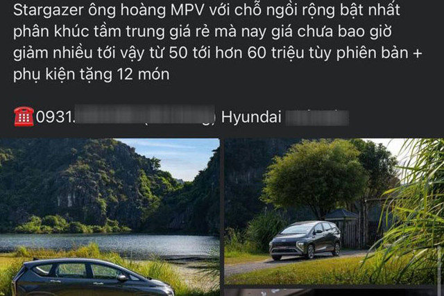 Hyundai Stargazer bản tiêu chuẩn có giá chưa đến 500 triệu đồng? Hyundai Stargazer ban tieu chuan co gia chua den 500 trieu dong?
