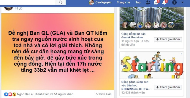 Nước máy bốc mùi lạ, cư dân chung cư Gemek, Intracom, Thăng Long Victory... phát hoảng Nuoc may boc mui la, cu dan chung cu Gemek, Intracom, Thang Long Victory... phat hoang