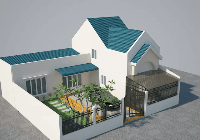 10 mẫu nhà cấp 4 có gác lửng tiện nghi, tuyệt đẹp - Hình 6 10 mau nha cap 4 co gac lung tien nghi, tuyet dep-Hinh-6