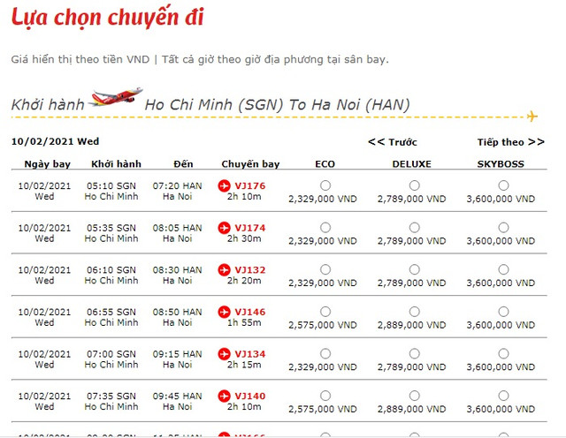 Cạnh tranh vé máy bay Tết giữa Vietnam airlines, Vietjet và Bamboo - Hình 2 Canh tranh ve may bay Tet giua Vietnam airlines, Vietjet va Bamboo-Hinh-2