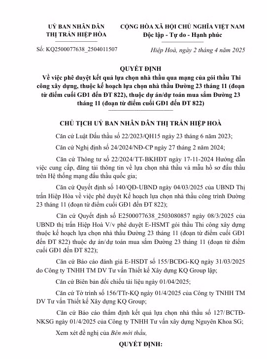 Nhà thầu Ngọc Diệp Long An thường xuyên trúng thầu tại Đức Hòa Nha thau Ngoc Diep Long An thuong xuyen trung thau tai Duc Hoa