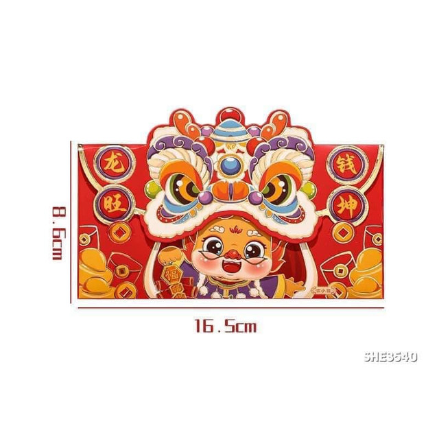 Đa dạng phong bao lì xì hình rồng trước Tết Giáp Thìn 2024 - Hình 4 Da dang phong bao li xi hinh rong truoc Tet Giap Thin 2024-Hinh-4