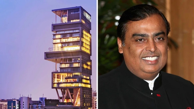 Vào xem dinh thự của gia đình tỷ phú giàu nhất châu Á Mukesh Ambani Vao xem dinh thu cua gia dinh ty phu giau nhat chau A Mukesh Ambani