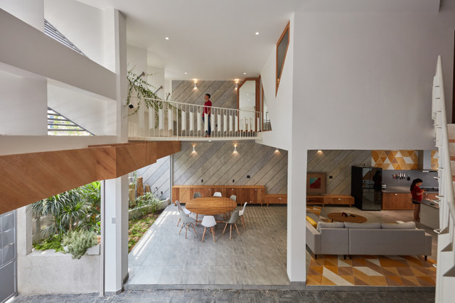 Ngẩn ngơ trước ngôi nhà ngôn ngữ tam giác ở TP HCM - Hình 7 Ngan ngo truoc ngoi nha ngon ngu tam giac o TP HCM-Hinh-7