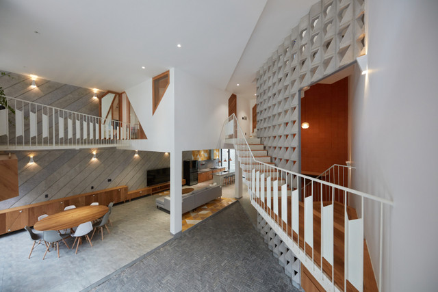 Ngẩn ngơ trước ngôi nhà ngôn ngữ tam giác ở TP HCM - Hình 8 Ngan ngo truoc ngoi nha ngon ngu tam giac o TP HCM-Hinh-8