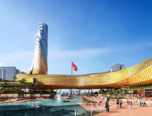Dragon Tower - tòa tháp dài nhất thế giới tại Hà Nội vừa giành giải kiến trúc toàn cầu - Hình 5 Dragon Tower - toa thap dai nhat the gioi tai Ha Noi vua gianh giai kien truc toan cau-Hinh-5