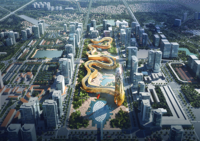 Dragon Tower - tòa tháp dài nhất thế giới tại Hà Nội vừa giành giải kiến trúc toàn cầu - Hình 2 Dragon Tower - toa thap dai nhat the gioi tai Ha Noi vua gianh giai kien truc toan cau-Hinh-2